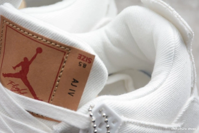 Rep x Levi's Air 4 Jordan 'White' AO2571-100 0723